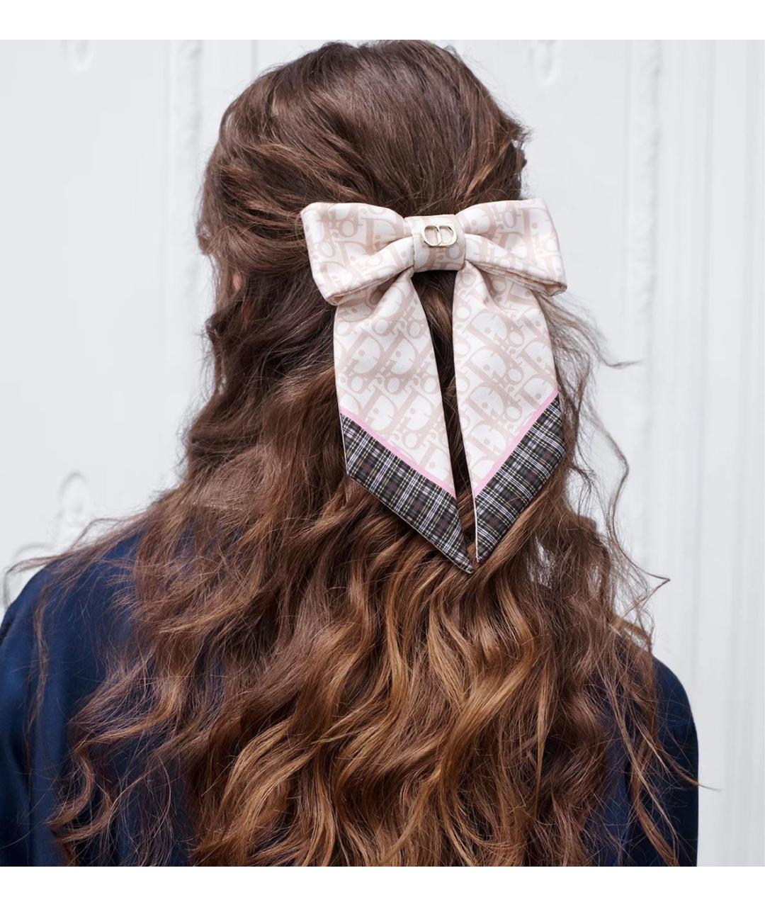 CHRISTIAN DIOR Бежевая заколка, фото 2