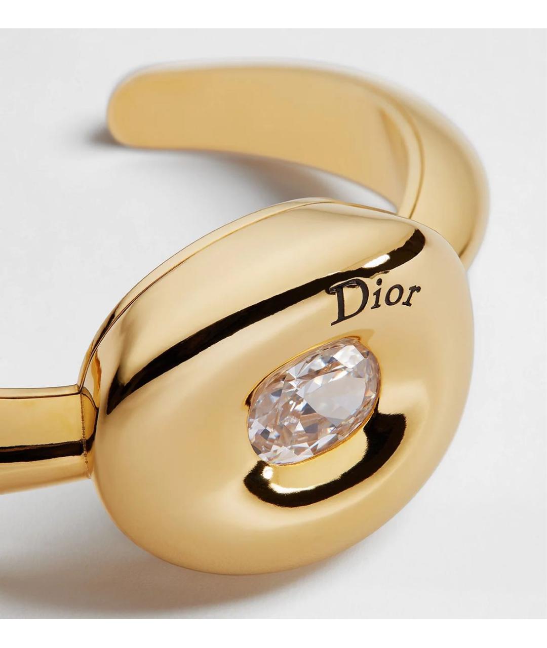 CHRISTIAN DIOR Желтый металлический браслет, фото 4