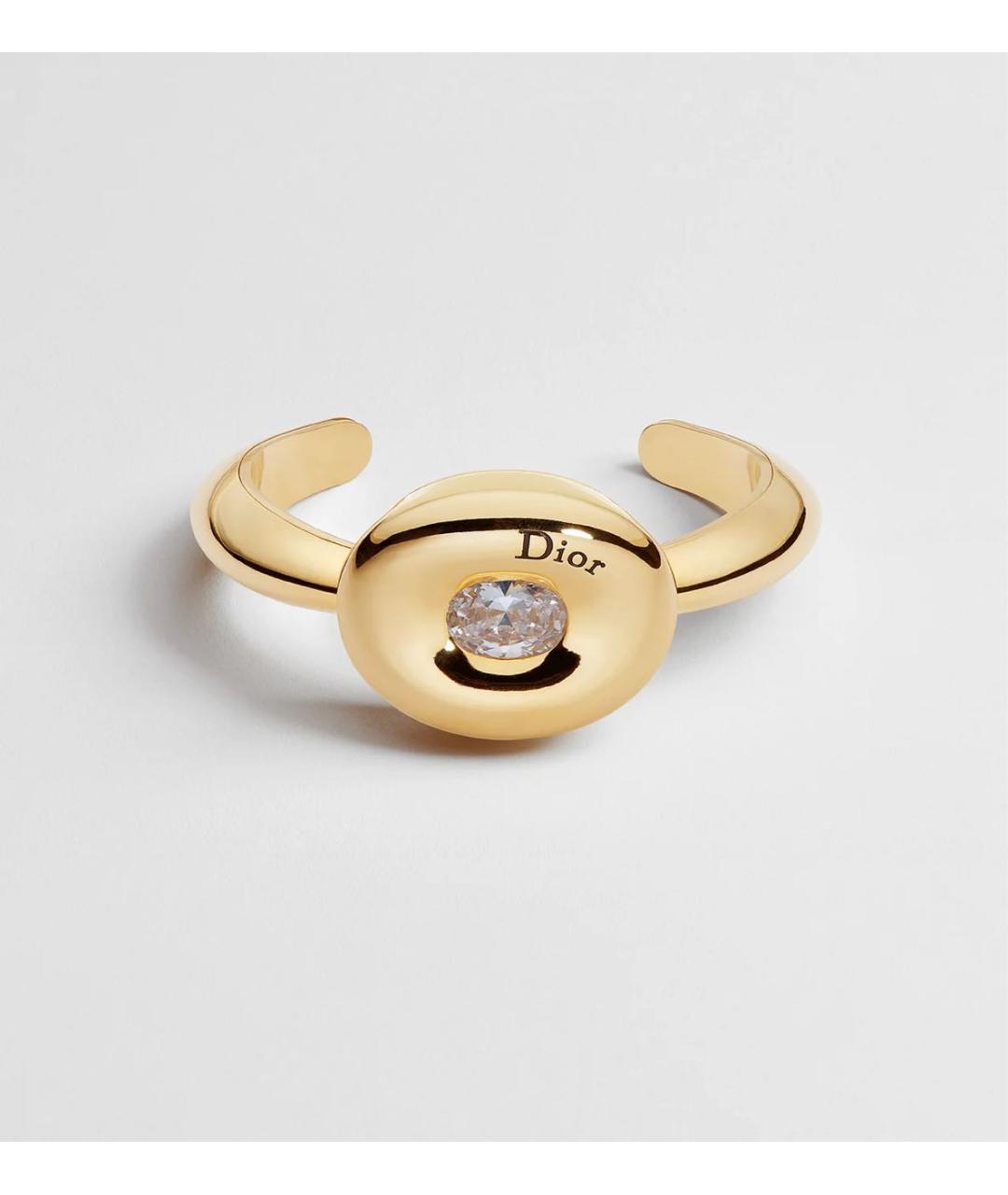 CHRISTIAN DIOR Желтый металлический браслет, фото 5