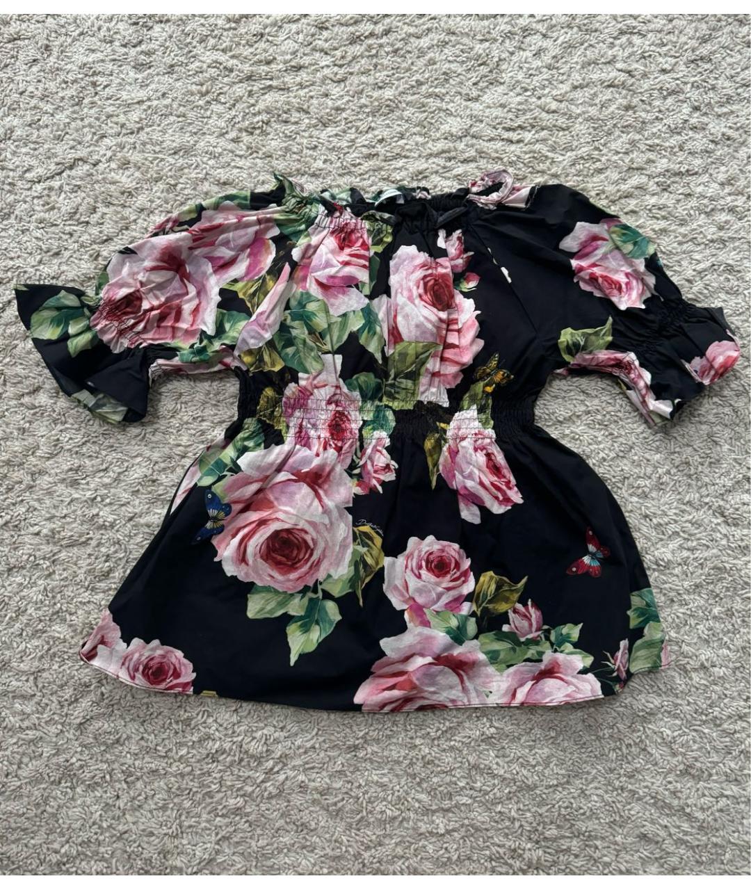 DOLCE&GABBANA Мульти хлопковая рубашка/блузка, фото 4