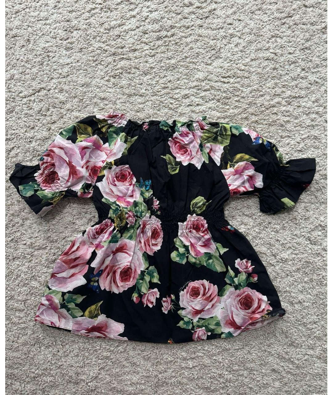 DOLCE&GABBANA Мульти хлопковая рубашка/блузка, фото 2