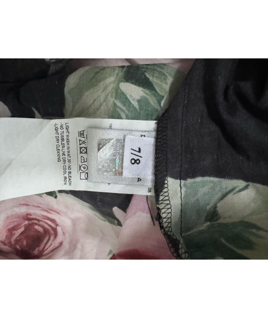 DOLCE&GABBANA Мульти хлопковая рубашка/блузка, фото 3