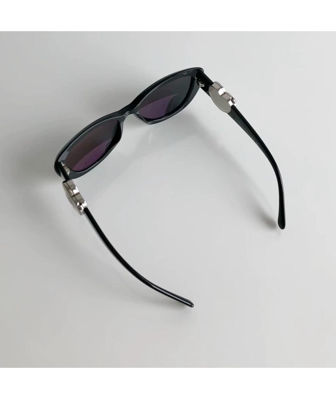 CHANEL Черные пластиковые солнцезащитные очки, фото 4