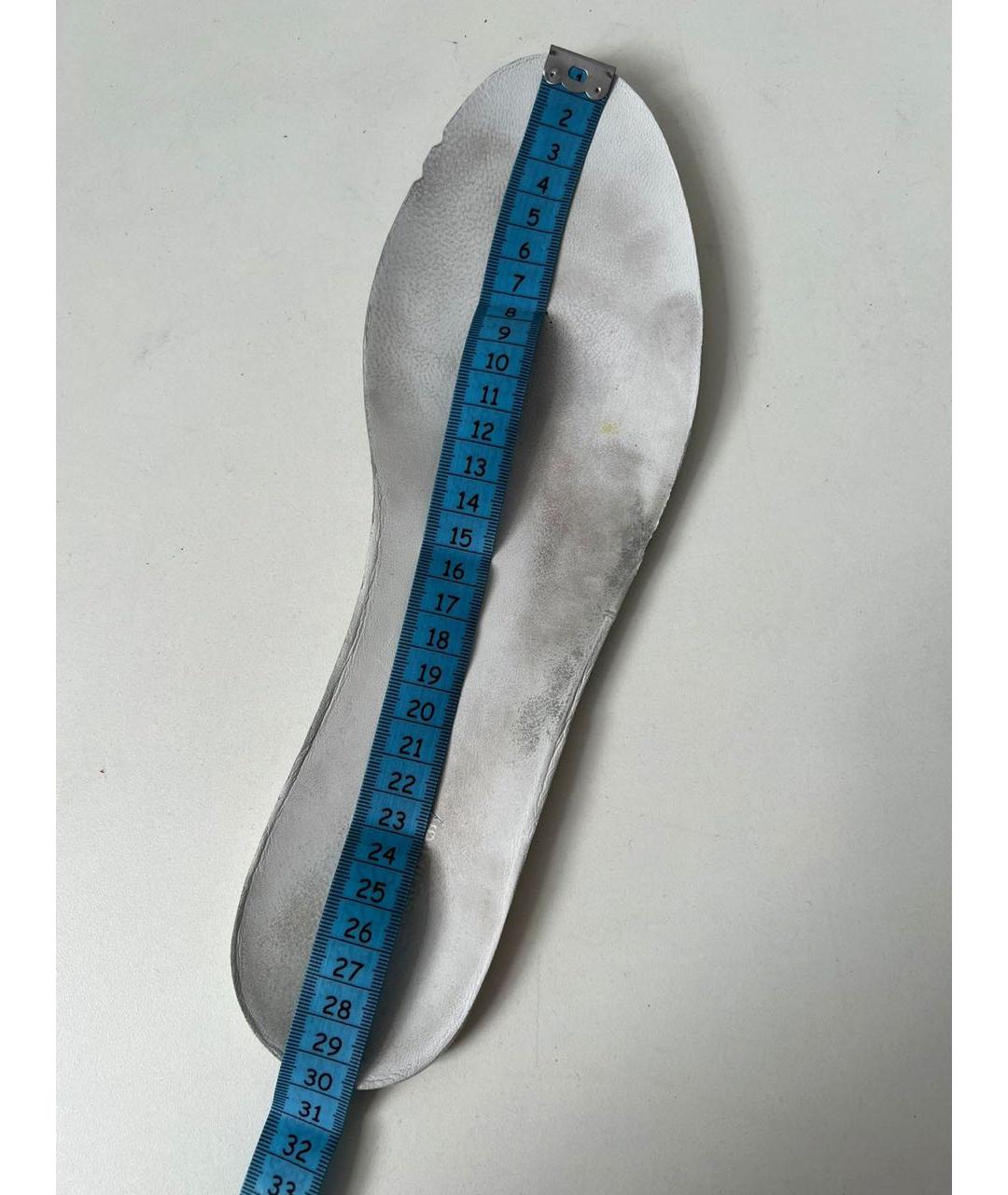 GUCCI Синие замшевые низкие кроссовки / кеды, фото 7