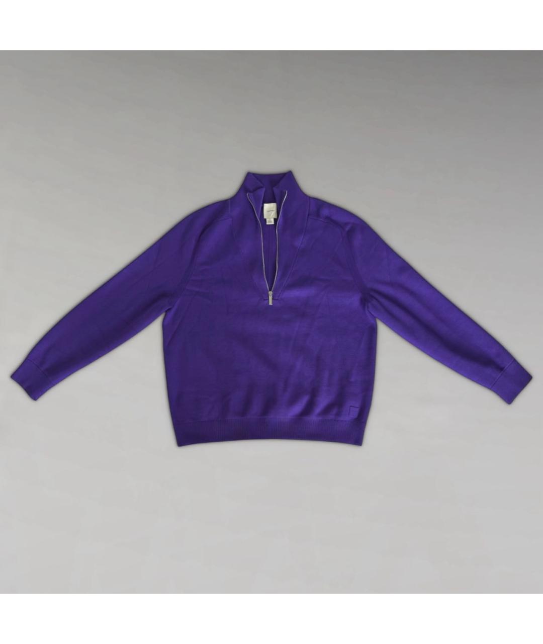 CALVIN KLEIN Фиолетовый вискозный джемпер / свитер, фото 3