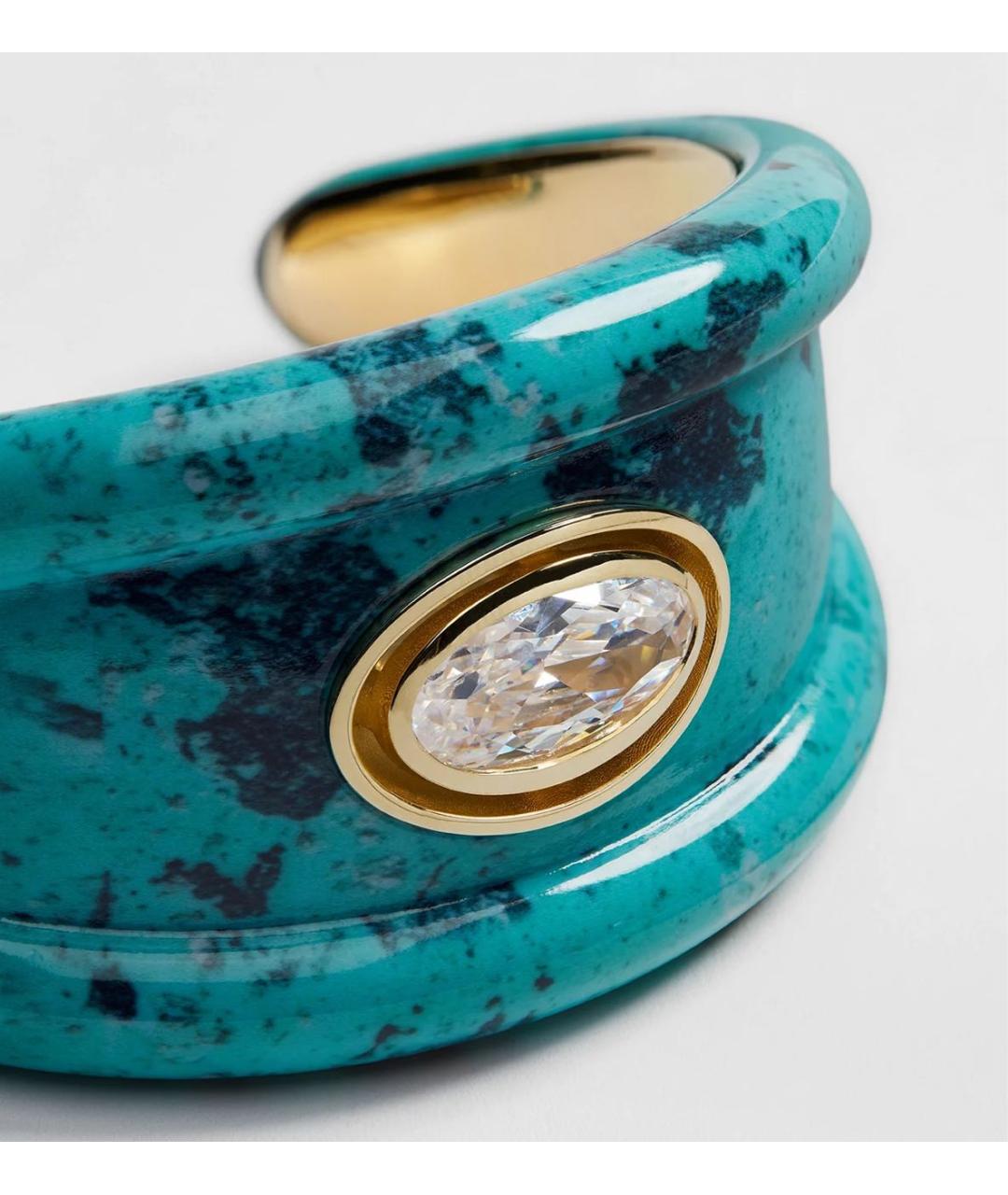 CHRISTIAN DIOR Бирюзовый металлический браслет, фото 3