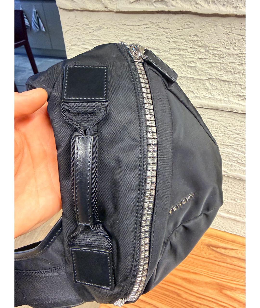 GIVENCHY Черная тканевая сумка на плечо, фото 5