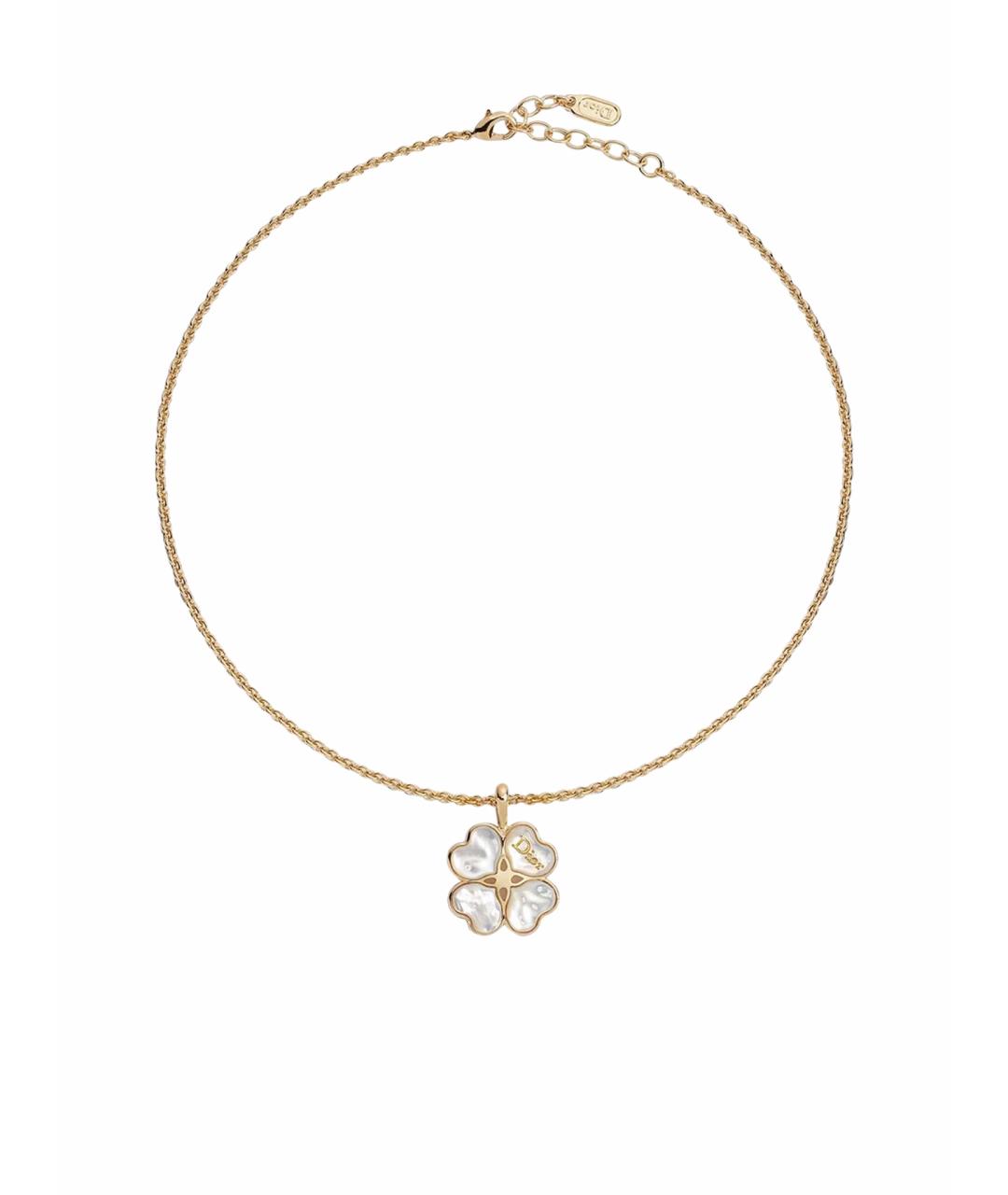 CHRISTIAN DIOR Желтая металлическая подвеска, фото 1