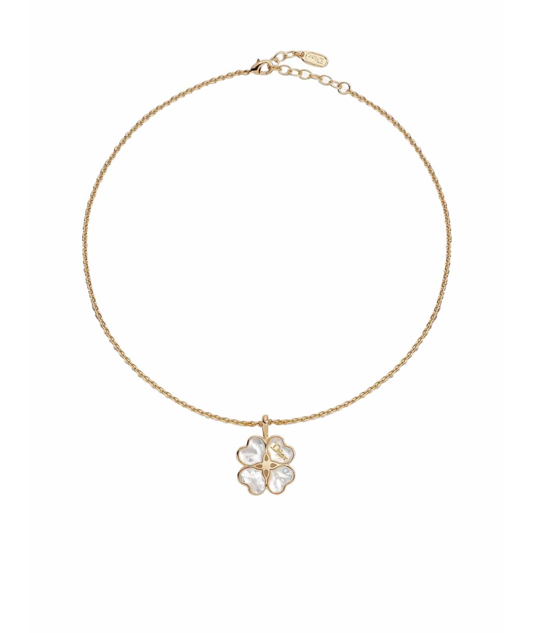 CHRISTIAN DIOR Желтая металлическая подвеска, фото 5