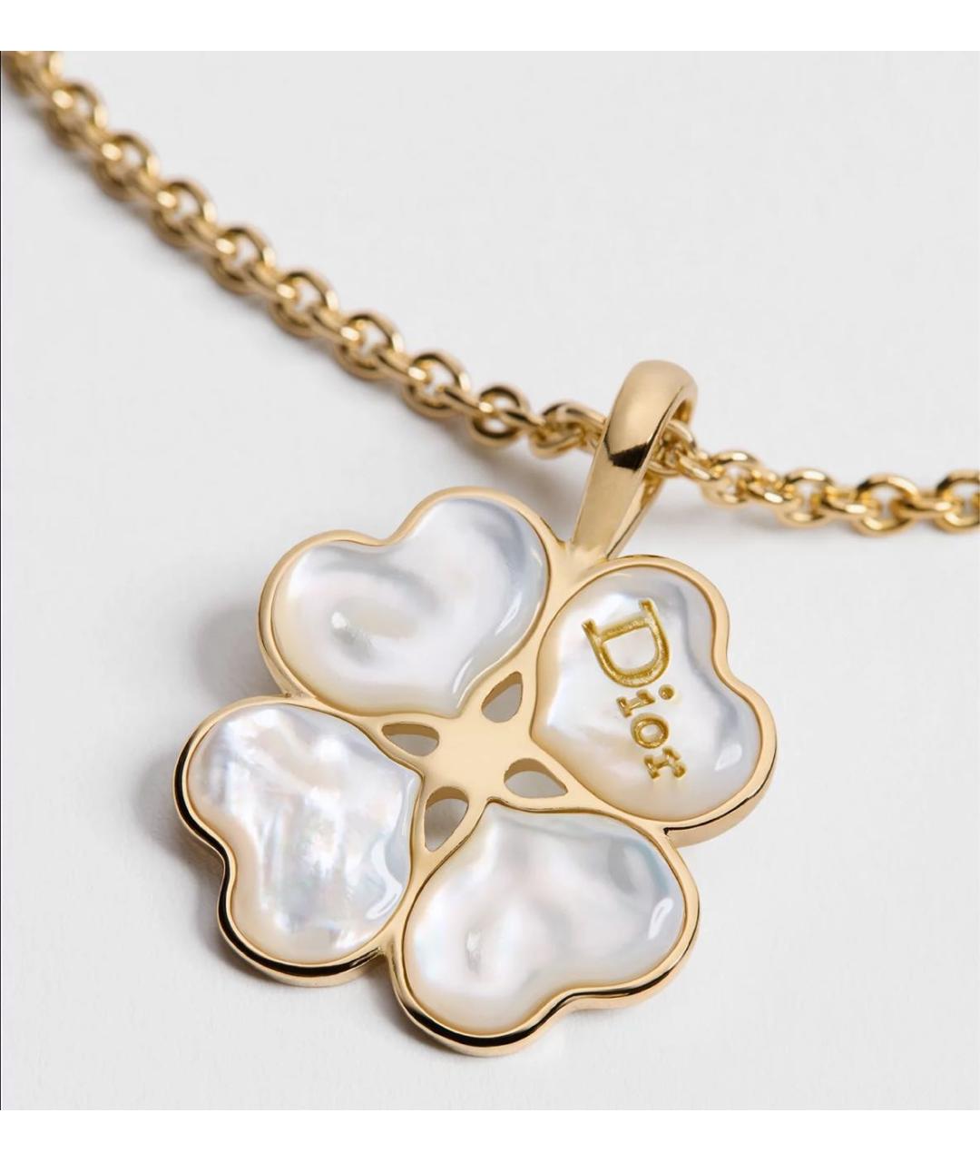 CHRISTIAN DIOR Желтая металлическая подвеска, фото 4