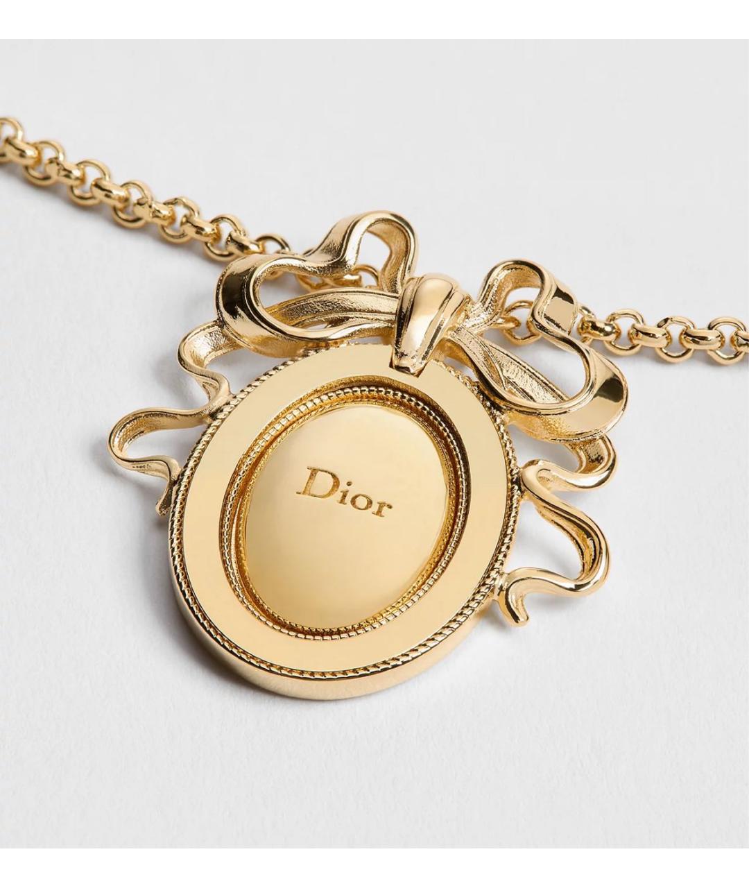 CHRISTIAN DIOR Желтая металлическая подвеска, фото 3