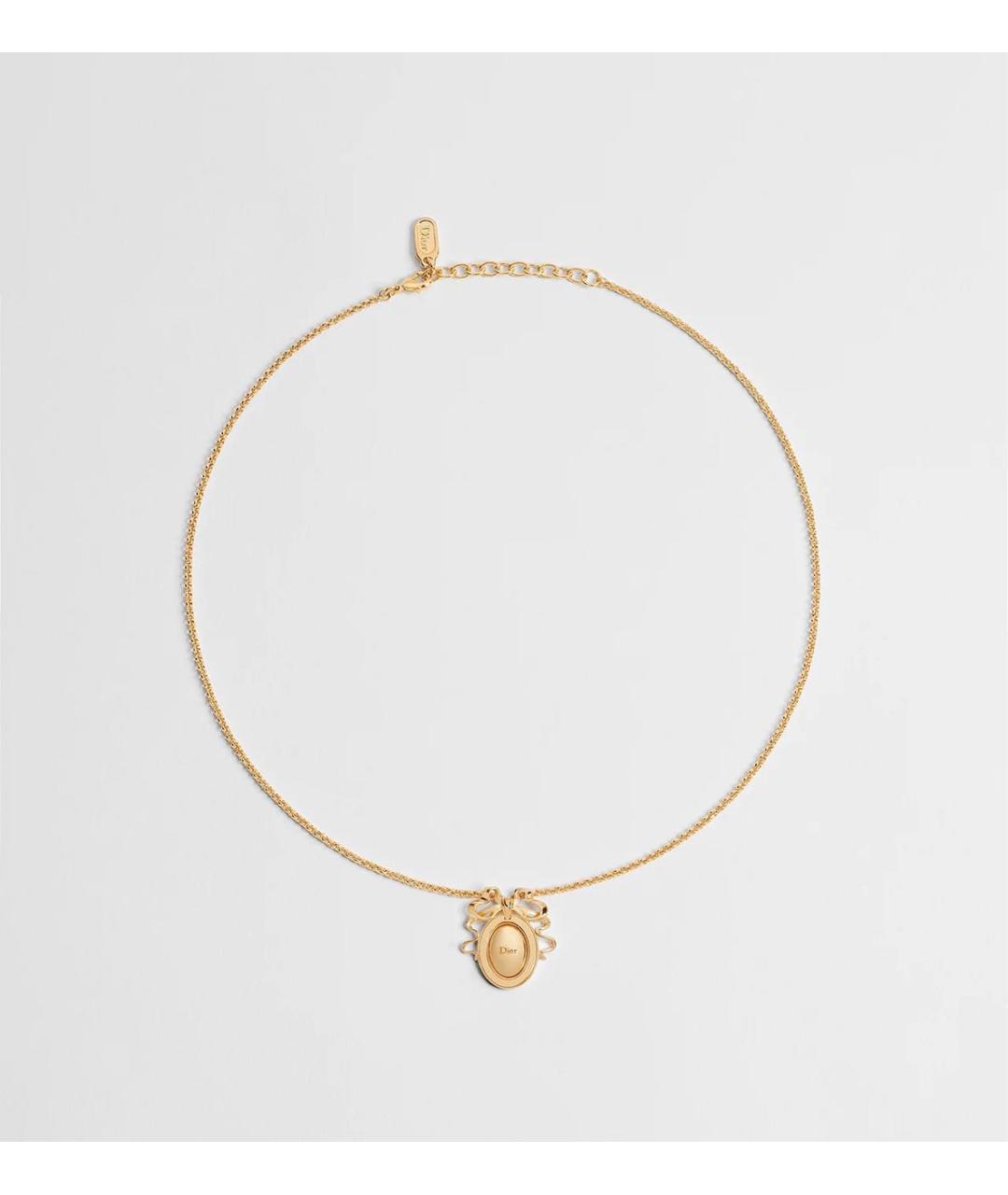 CHRISTIAN DIOR Желтая металлическая подвеска, фото 4