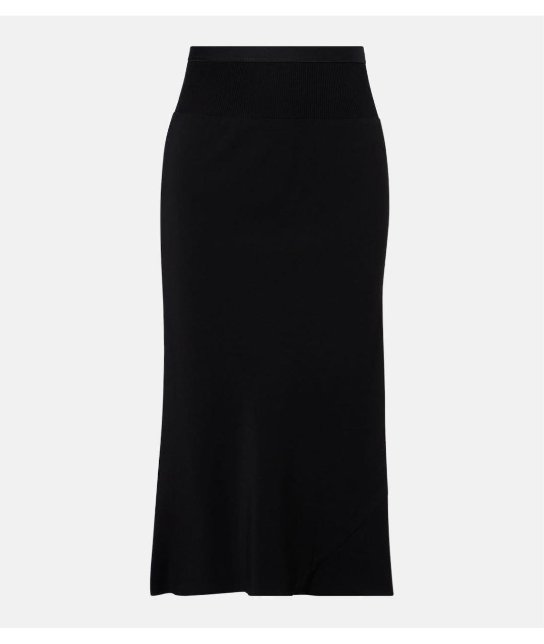 RICK OWENS Черная ацетатная юбка миди, фото 6
