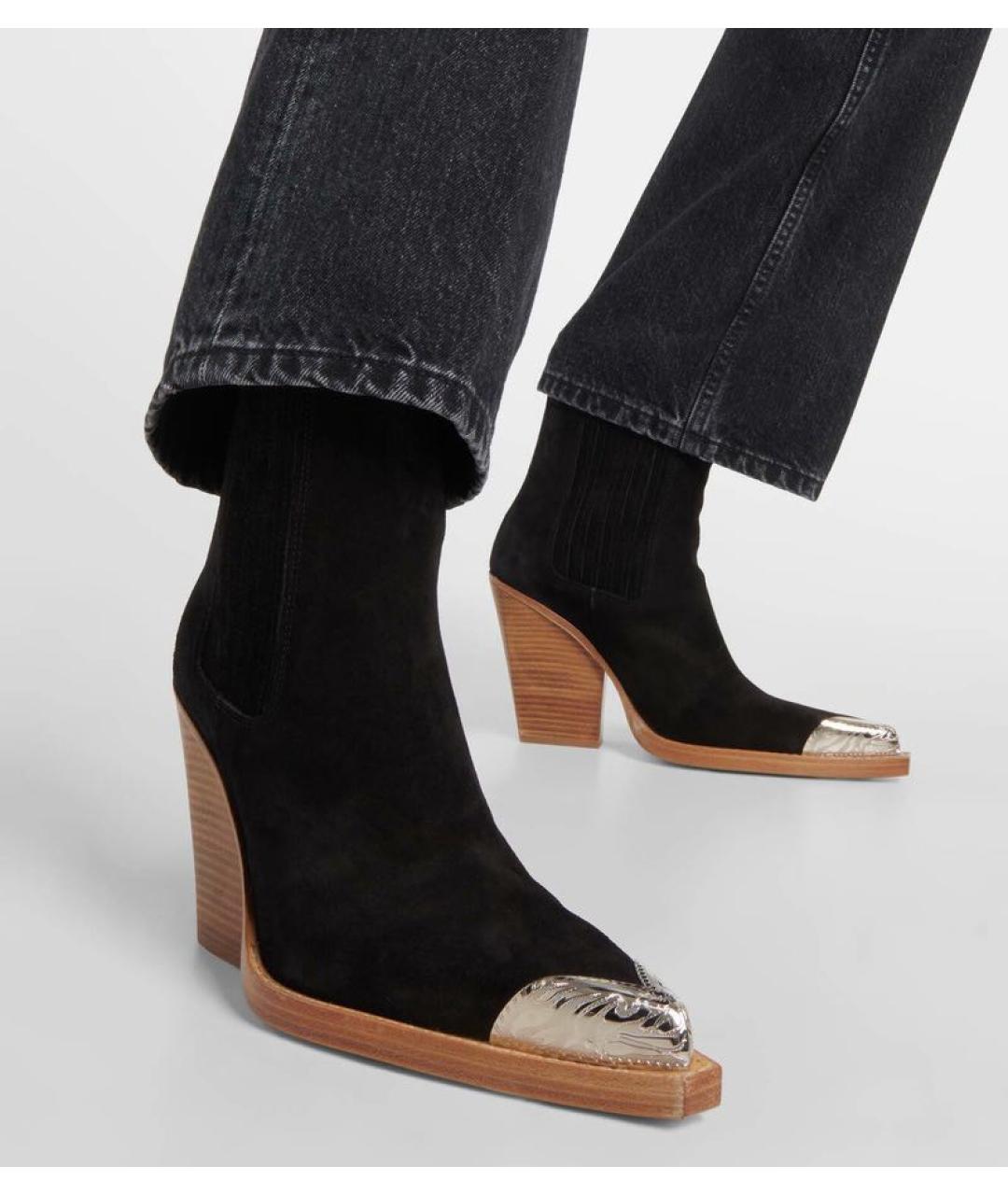 PARIS TEXAS Черные замшевые ботильоны, фото 2
