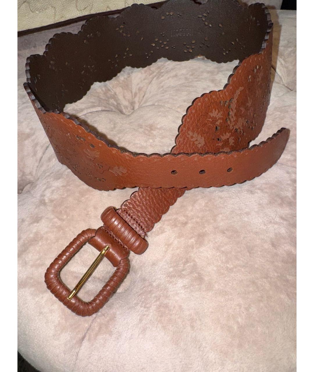 WOLFORD Коричневый кожаный ремень, фото 7