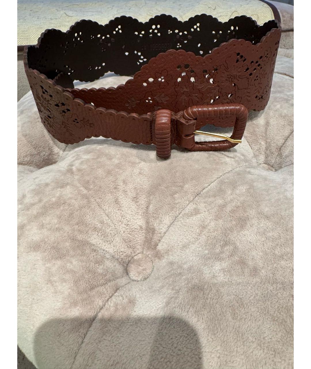 WOLFORD Коричневый кожаный ремень, фото 5