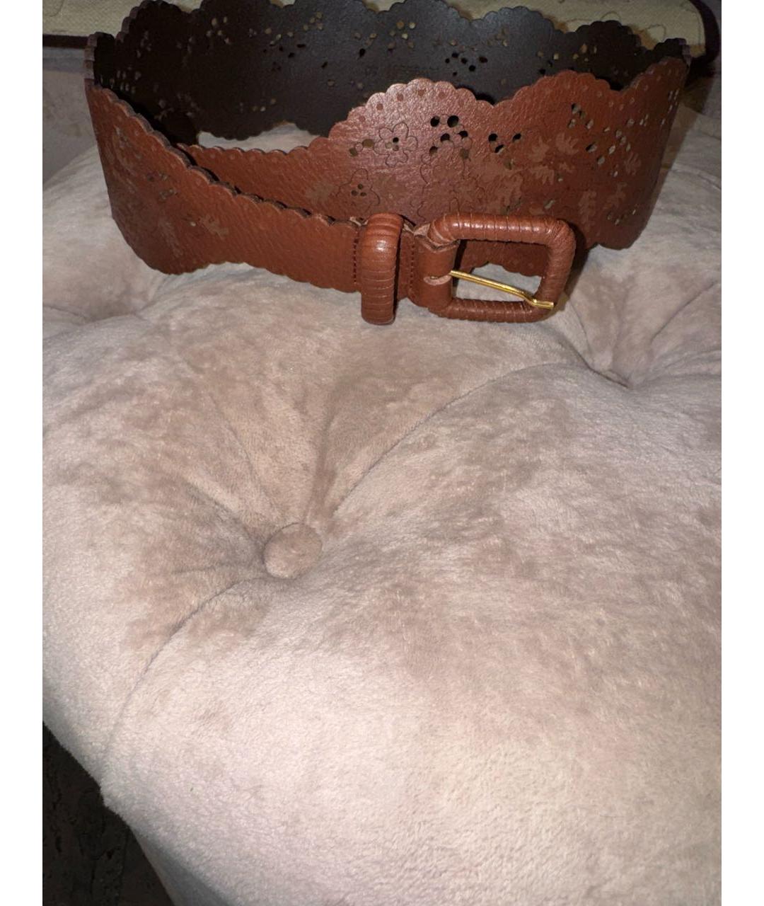 WOLFORD Коричневый кожаный ремень, фото 4