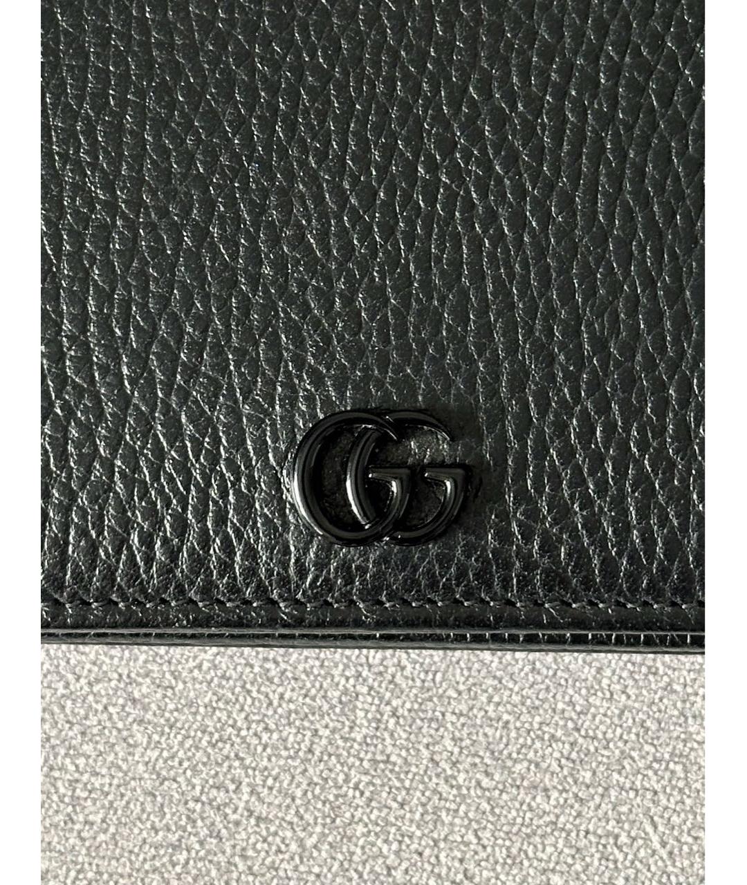 GUCCI Черная кожаная сумка через плечо, фото 6
