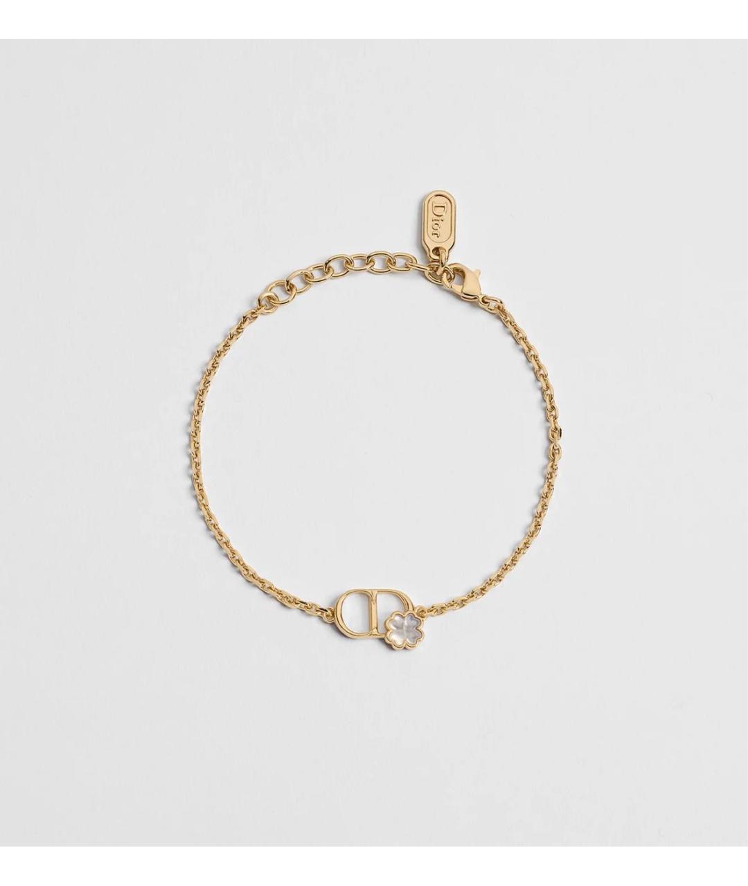 CHRISTIAN DIOR Желтый металлический браслет, фото 4