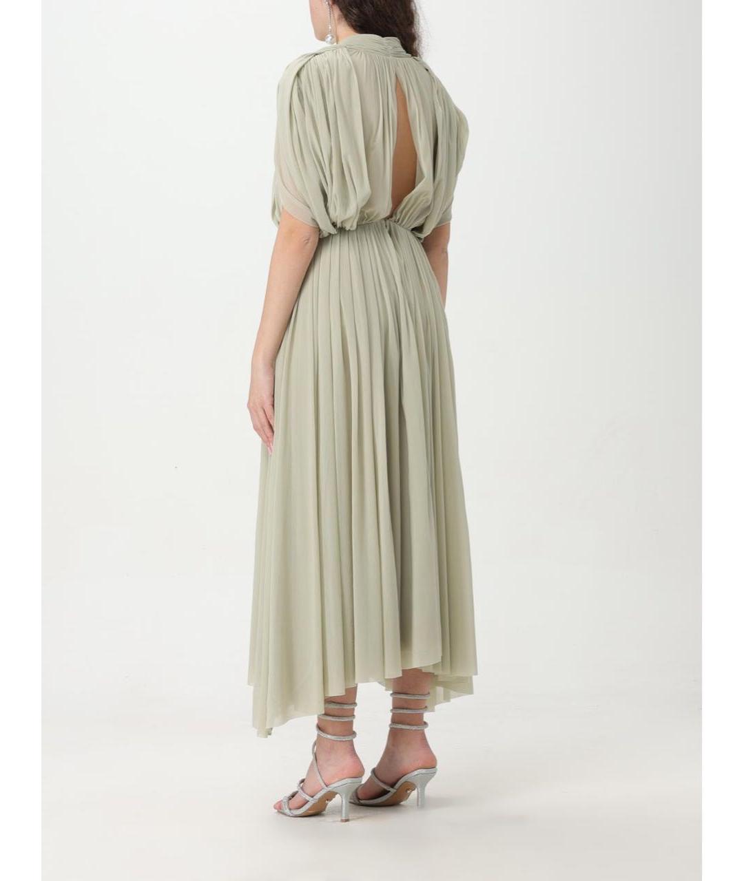 PHILOSOPHY DI LORENZO SERAFINI Зеленые полиамидовое коктейльное платье, фото 2