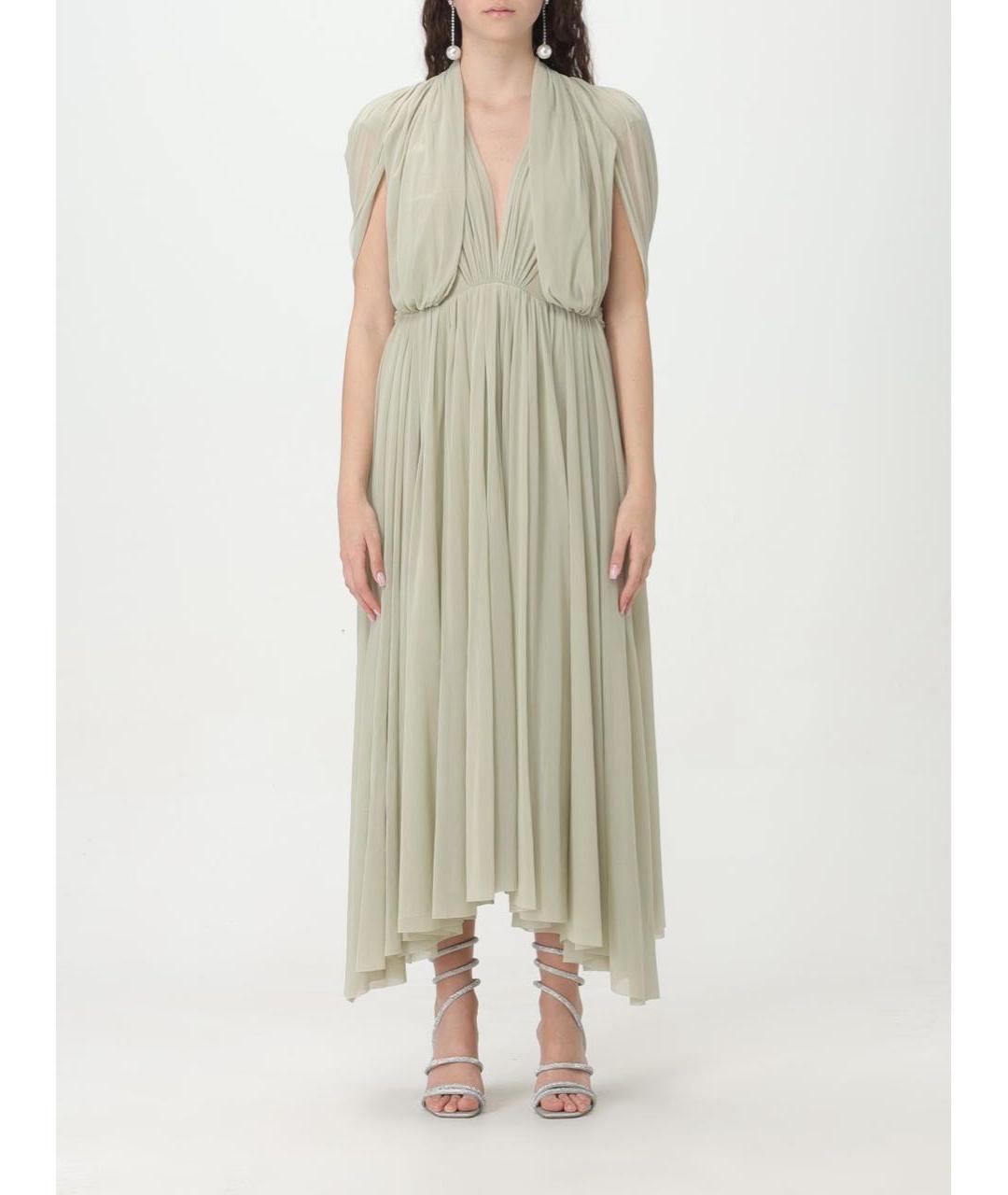 PHILOSOPHY DI LORENZO SERAFINI Зеленые полиамидовое коктейльное платье, фото 3