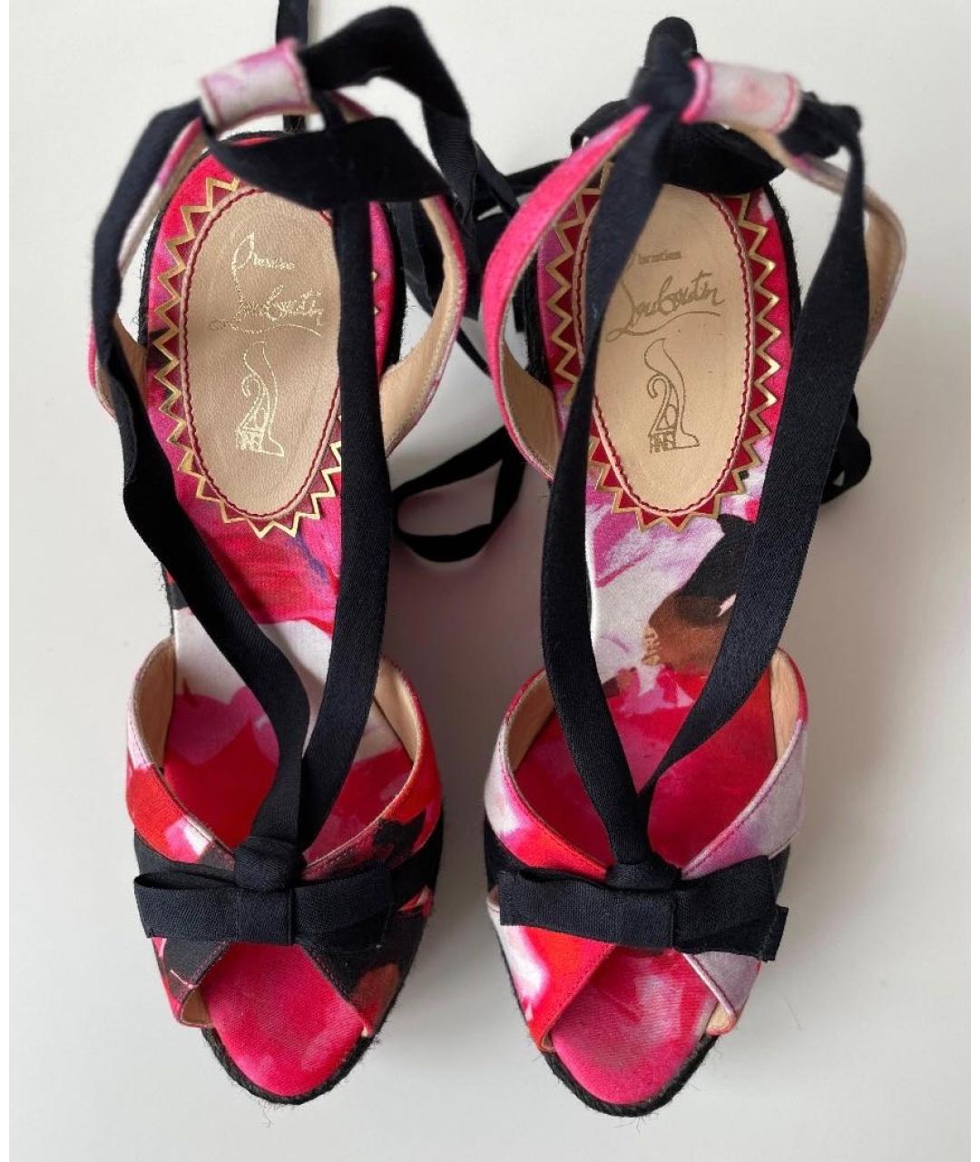 CHRISTIAN LOUBOUTIN Мульти босоножки, фото 6