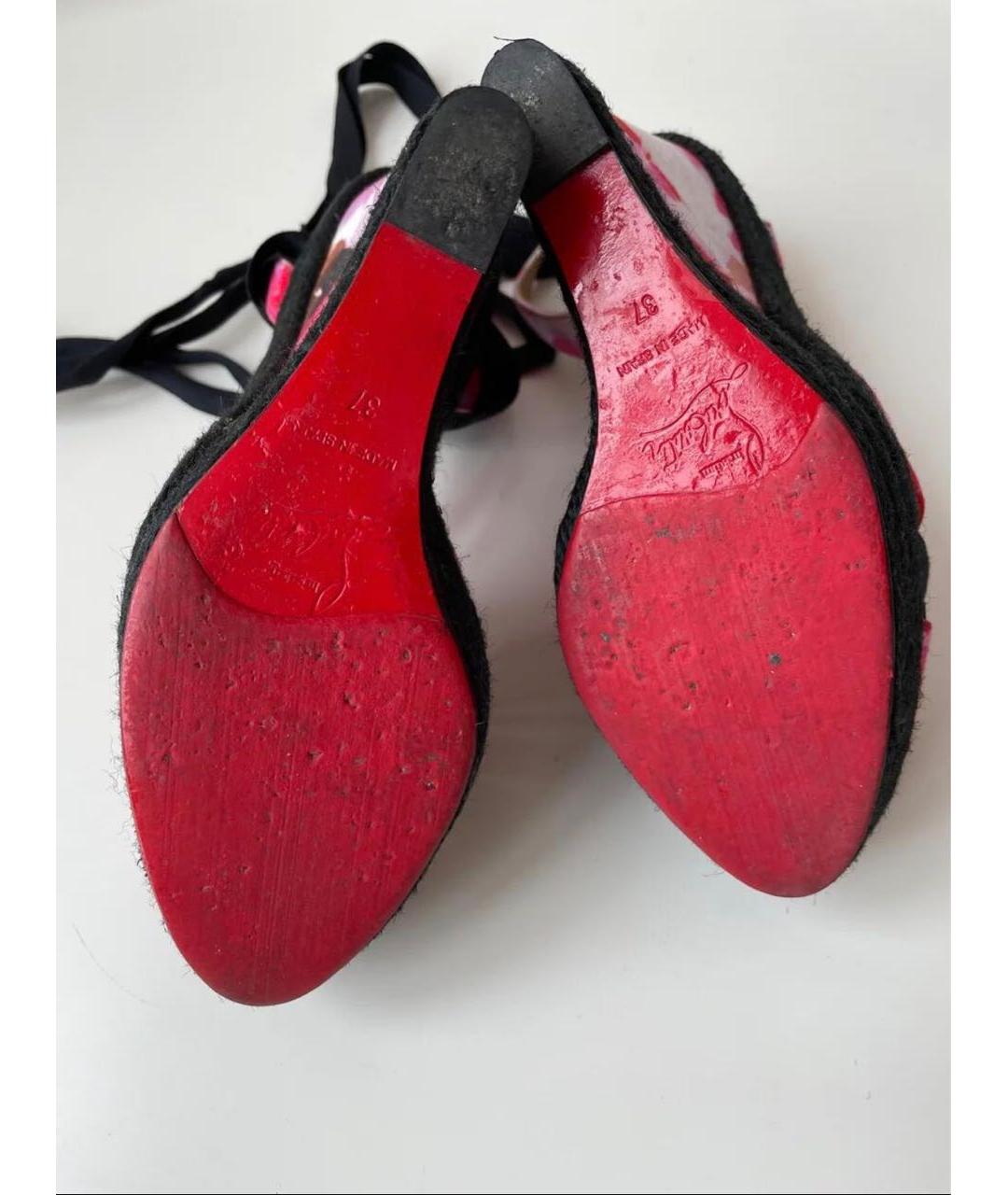 CHRISTIAN LOUBOUTIN Мульти босоножки, фото 7