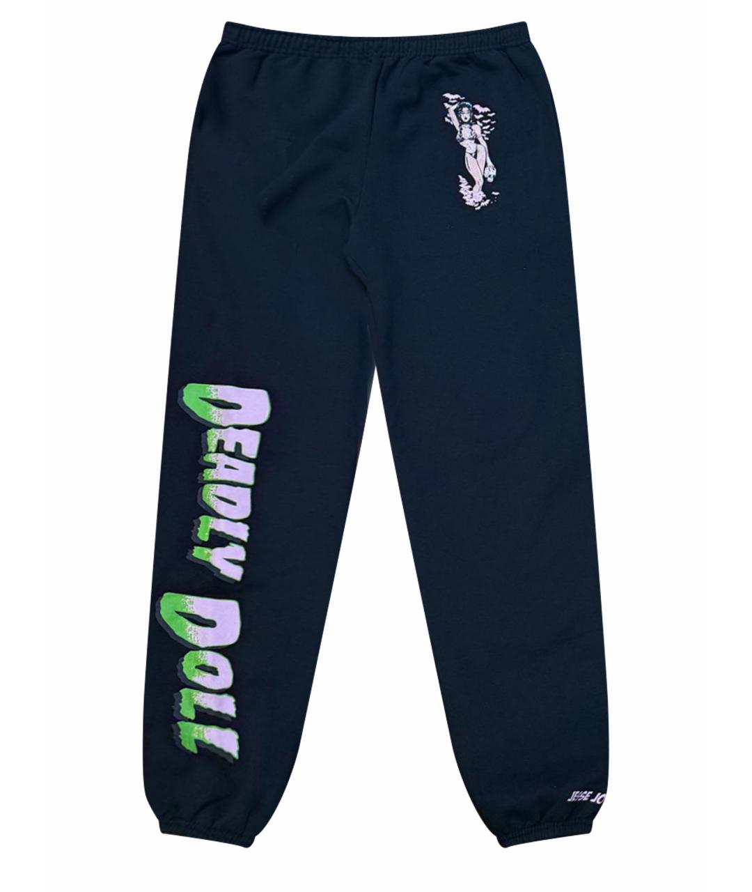 Deadly Doll Черный хлопковый спортивные костюмы, фото 1