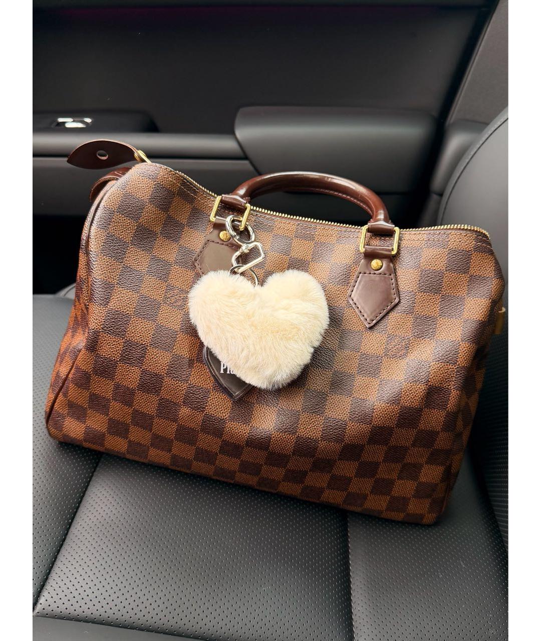 LOUIS VUITTON Коричневая сумка с короткими ручками, фото 5