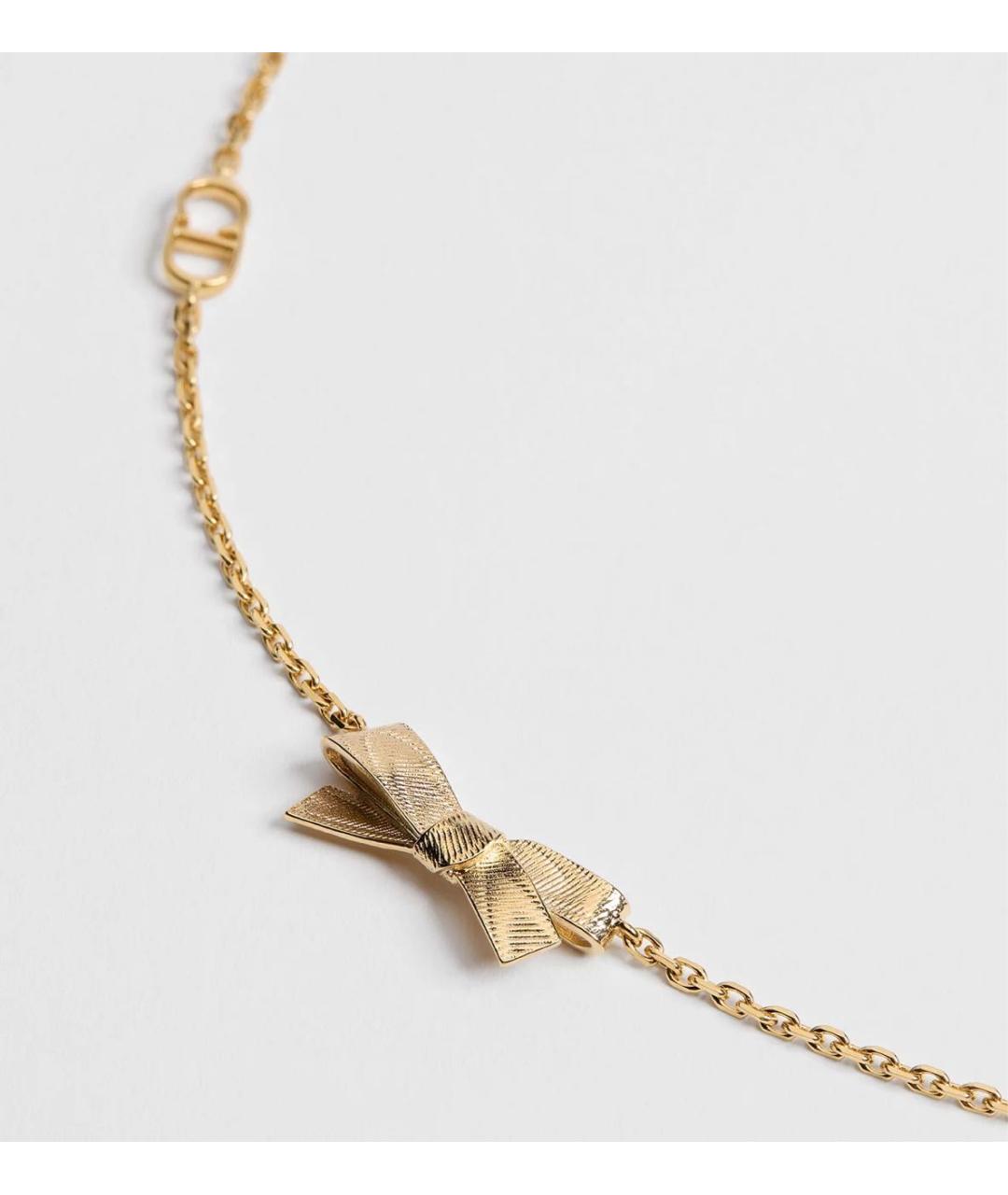 CHRISTIAN DIOR Желтая металлическая подвеска, фото 2