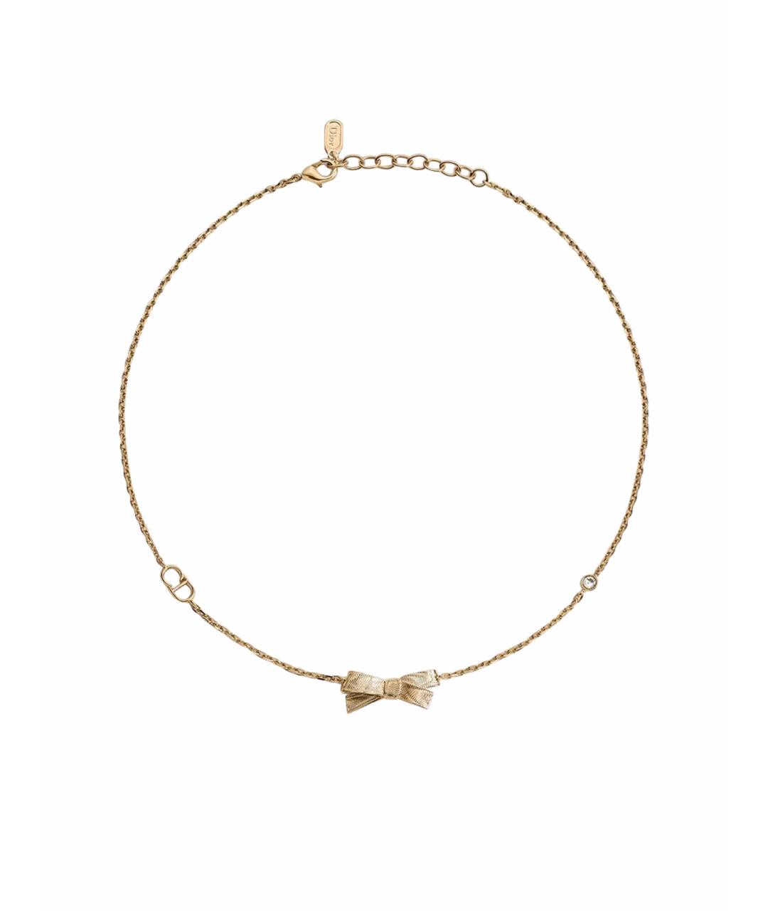 CHRISTIAN DIOR Желтая металлическая подвеска, фото 1