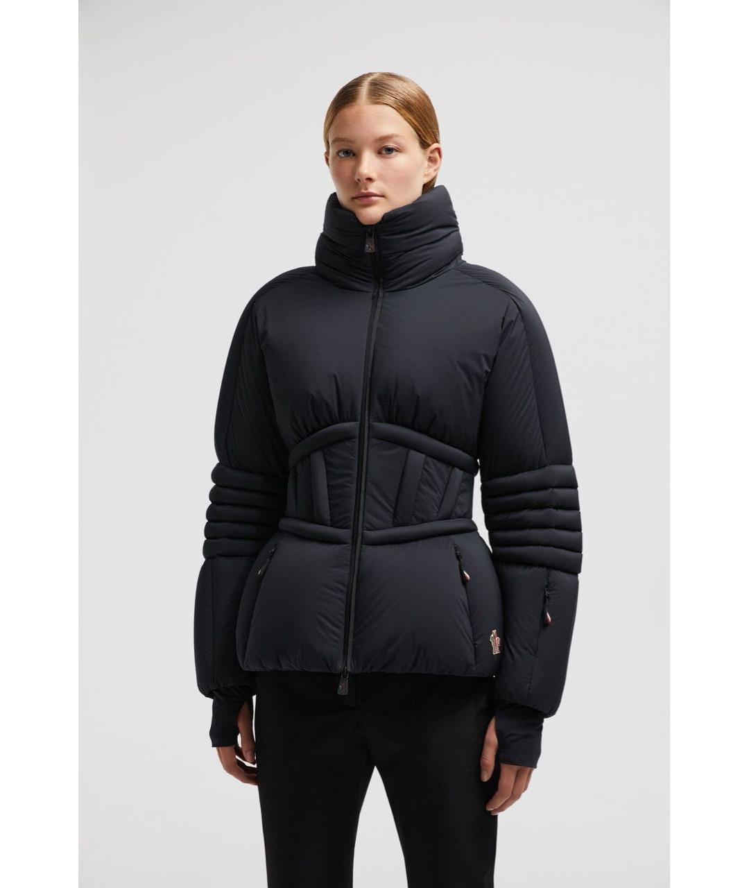 MONCLER Черный пуховик, фото 2