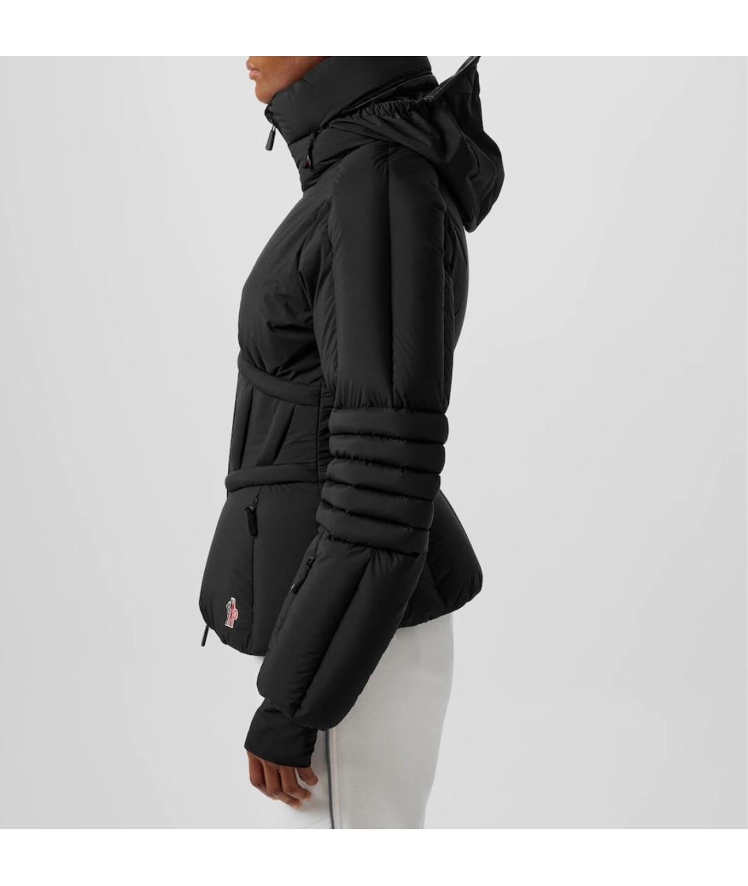 MONCLER Черный пуховик, фото 4