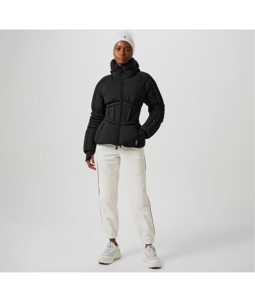 MONCLER Черный пуховик, фото 3