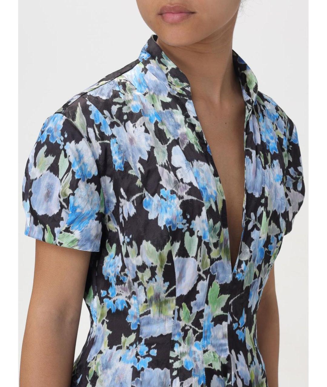 PHILOSOPHY DI LORENZO SERAFINI Мульти полиэстеровое повседневное платье, фото 4