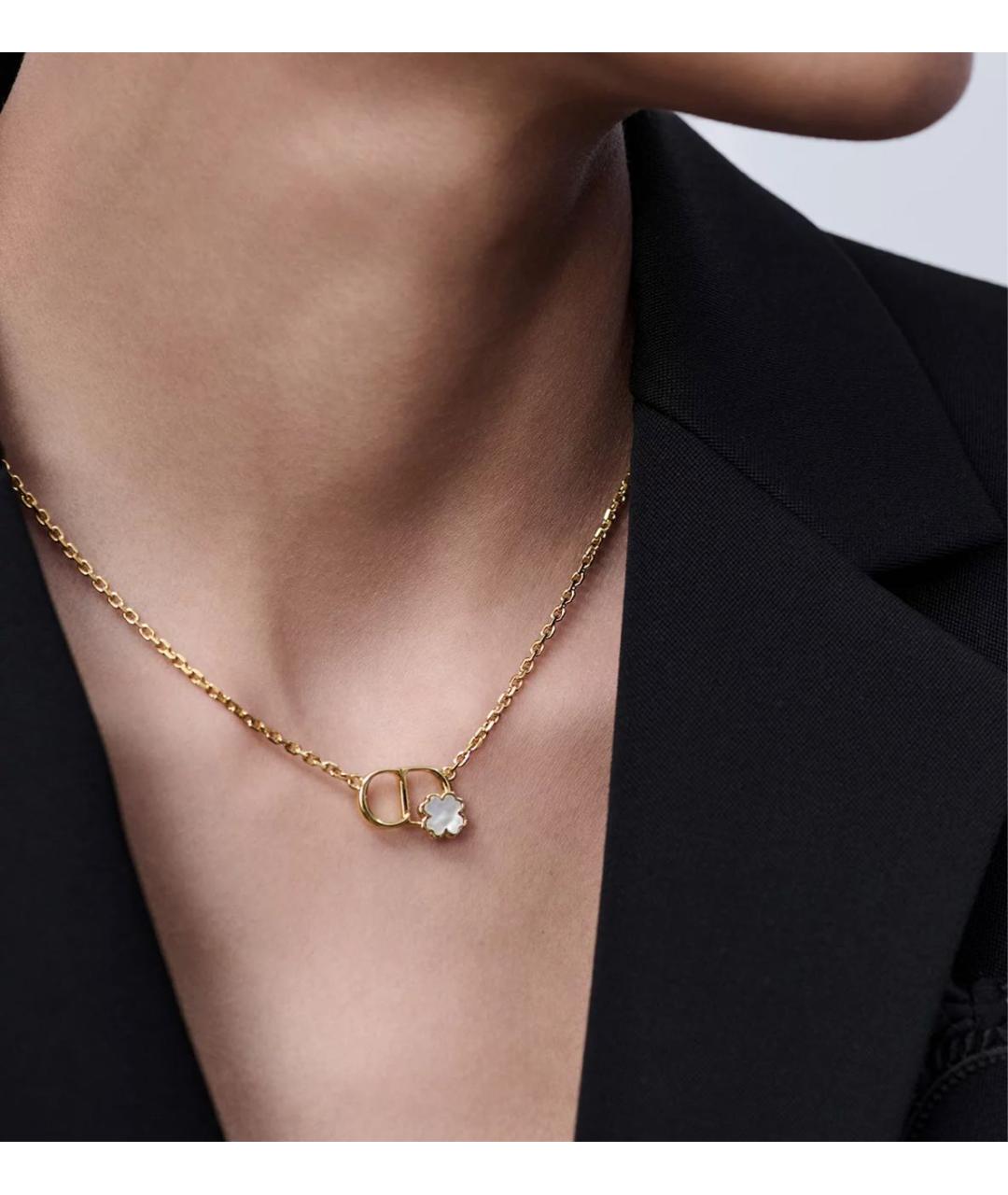 CHRISTIAN DIOR Желтая металлическая подвеска, фото 2