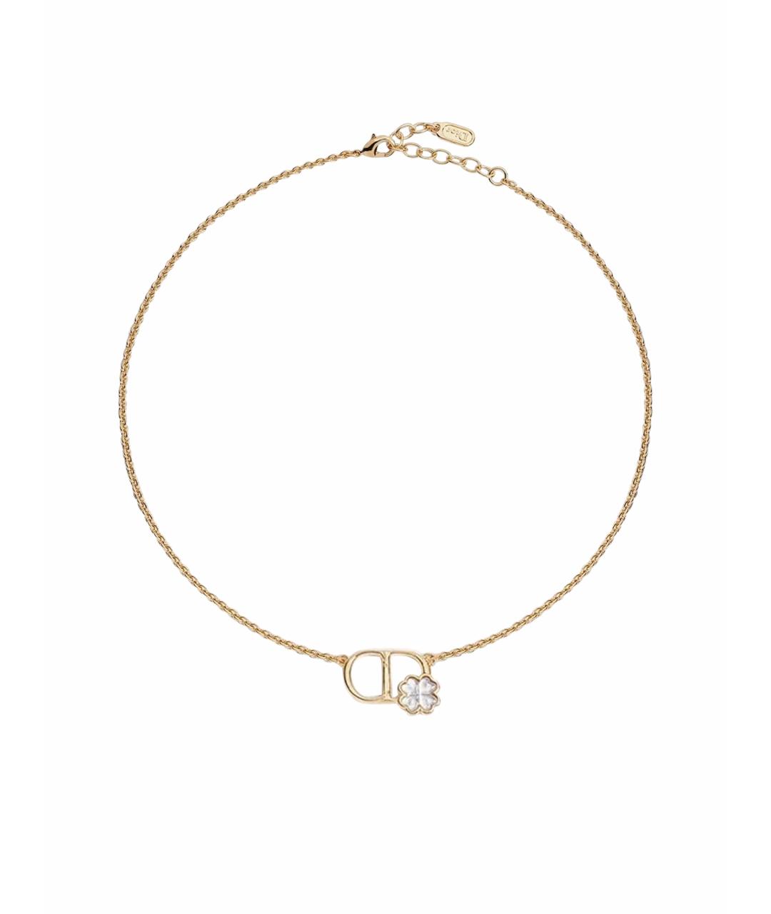 CHRISTIAN DIOR Желтая металлическая подвеска, фото 1