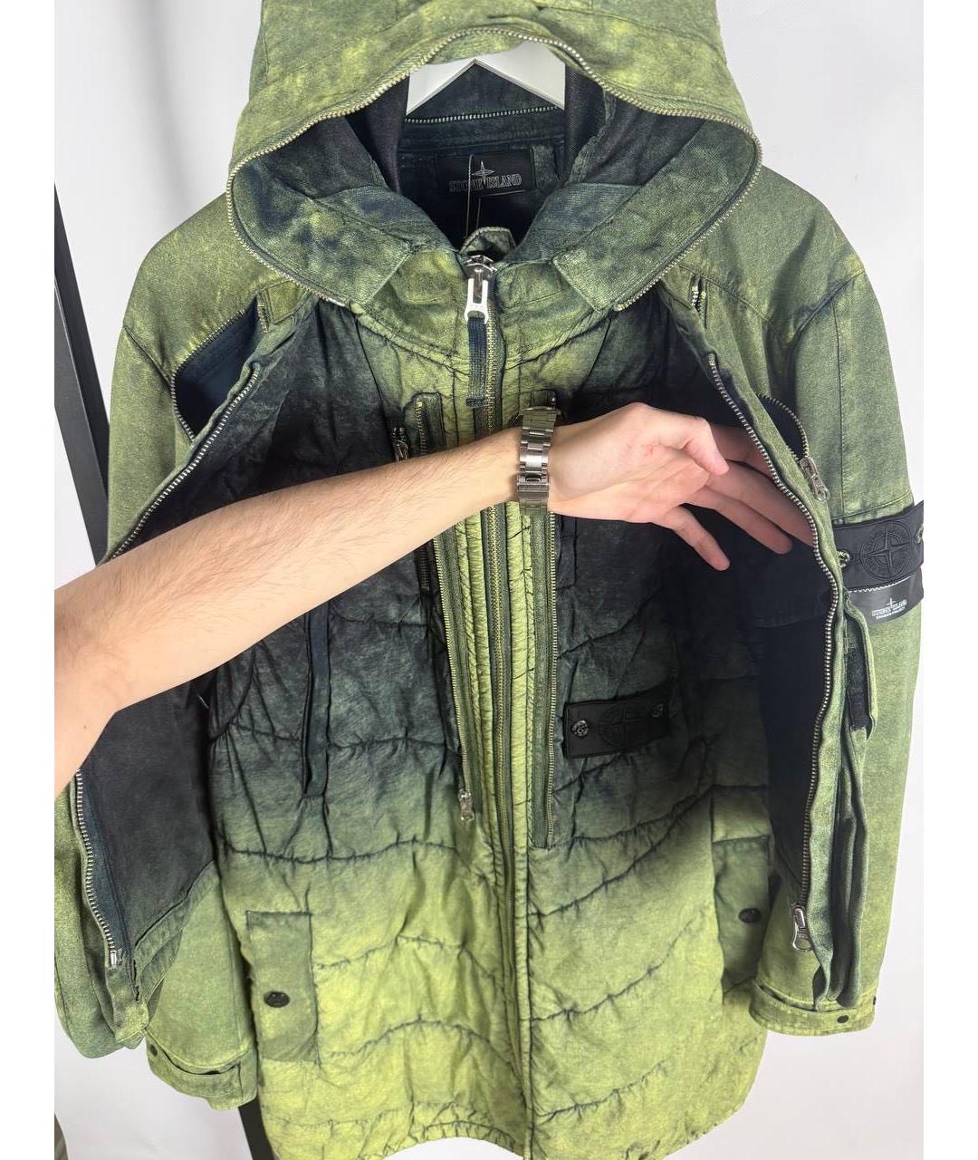 STONE ISLAND SHADOW PROJECT Хаки парка, фото 4