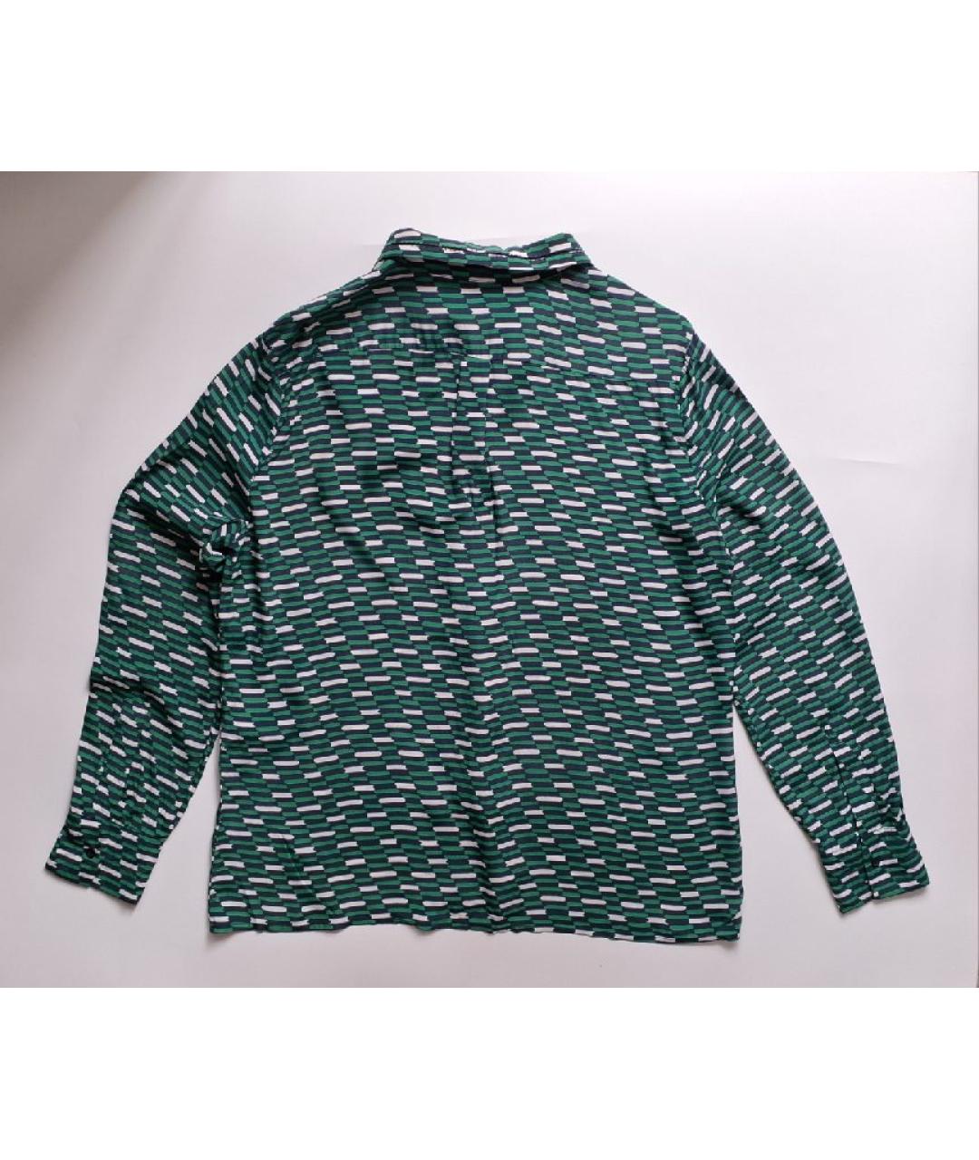 MAJE Зеленая шелковая рубашка, фото 2