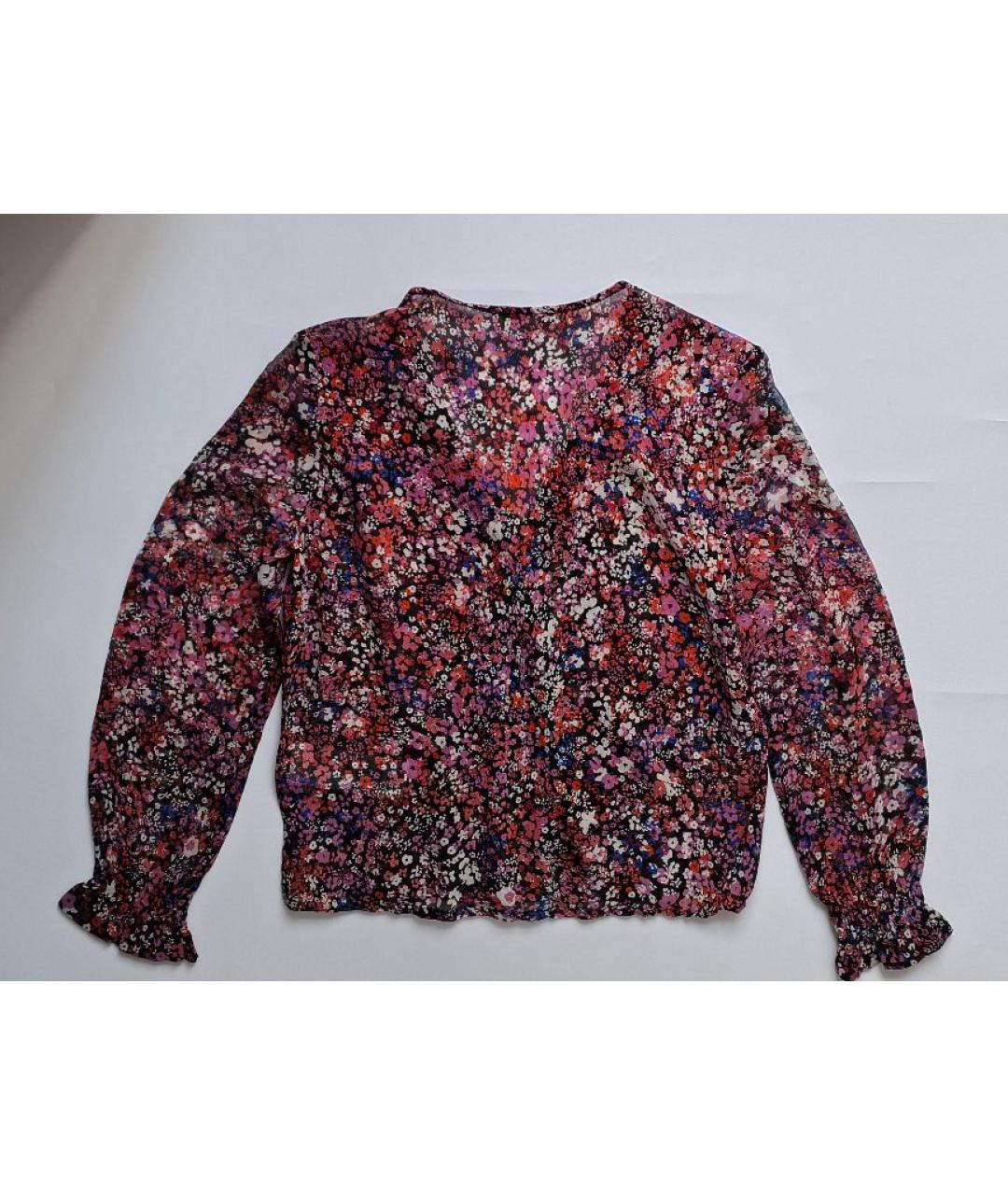 MAJE Розовая шелковая блузы, фото 4