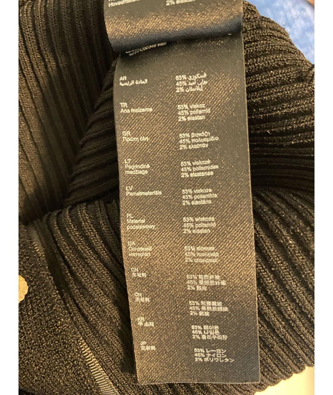 MAJE Черная вискозная водолазка, фото 5