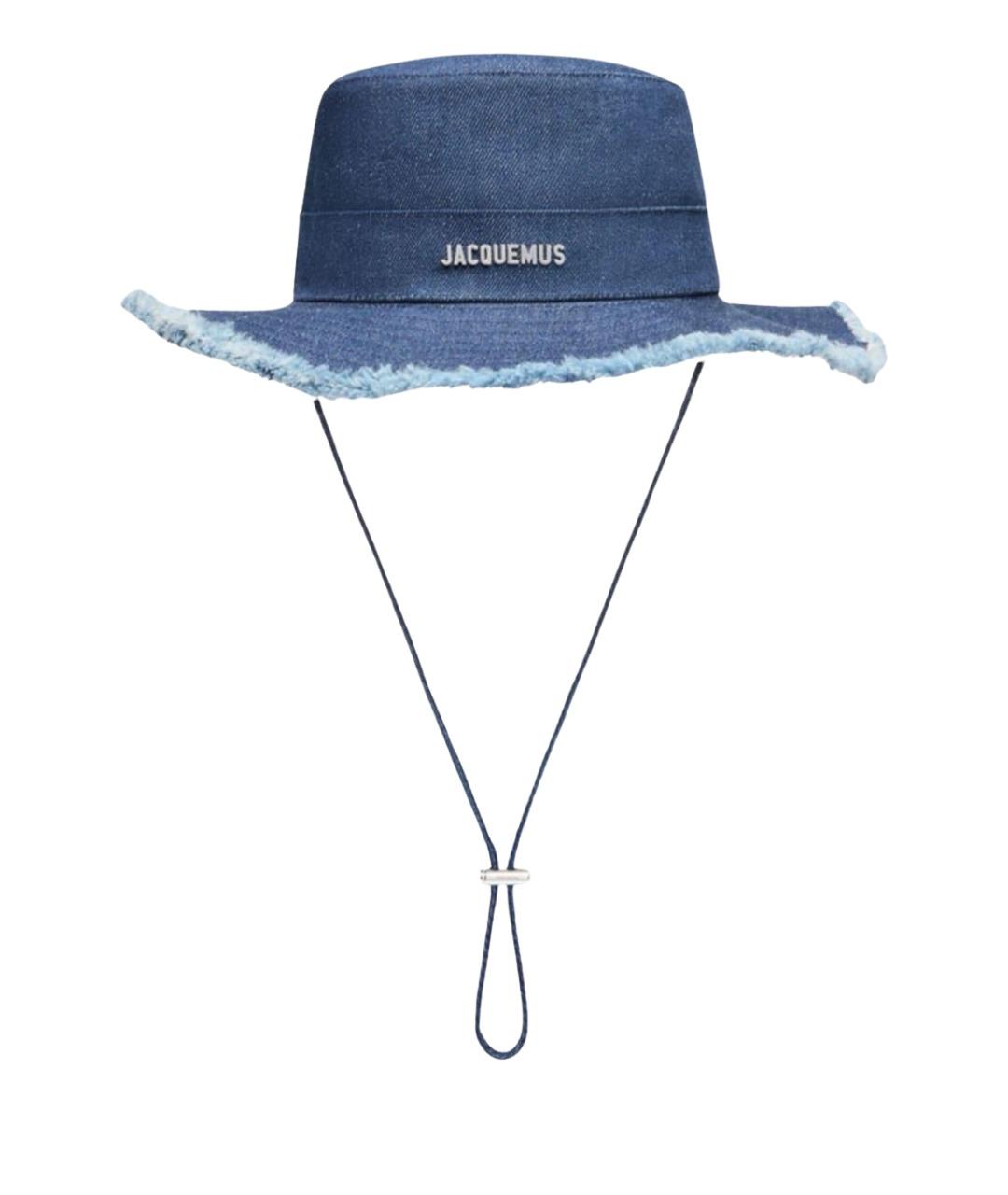 JACQUEMUS Темно-синяя хлопковая шляпа, фото 1