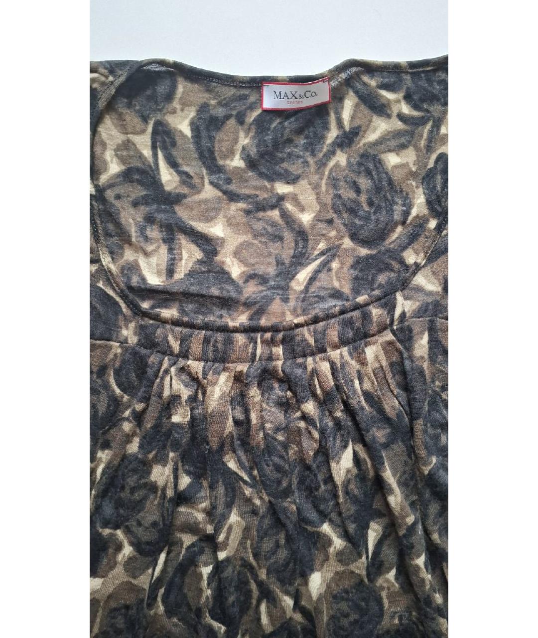 MAX&CO Коричневый шерстяной джемпер / свитер, фото 3