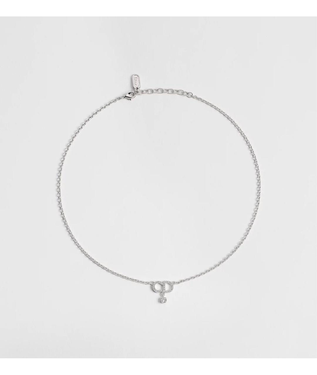 CHRISTIAN DIOR Серебряная металлическая подвеска, фото 4