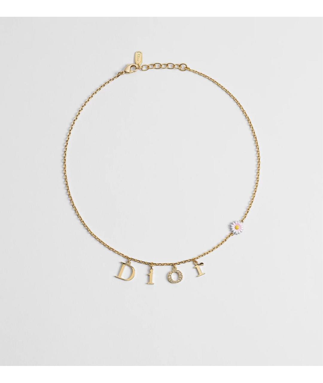 CHRISTIAN DIOR Желтая металлическая подвеска, фото 4