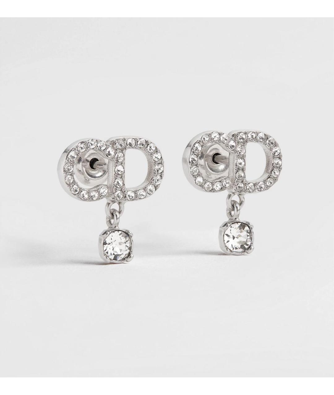 CHRISTIAN DIOR Серебряные металлические серьги, фото 5