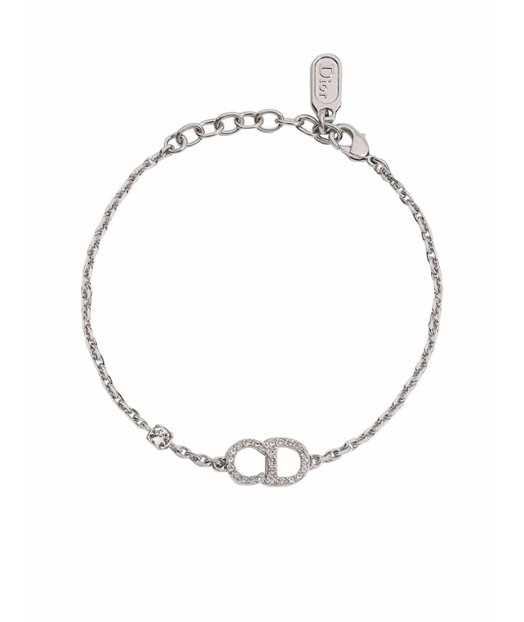 CHRISTIAN DIOR Серебрянный металлический браслет, фото 1