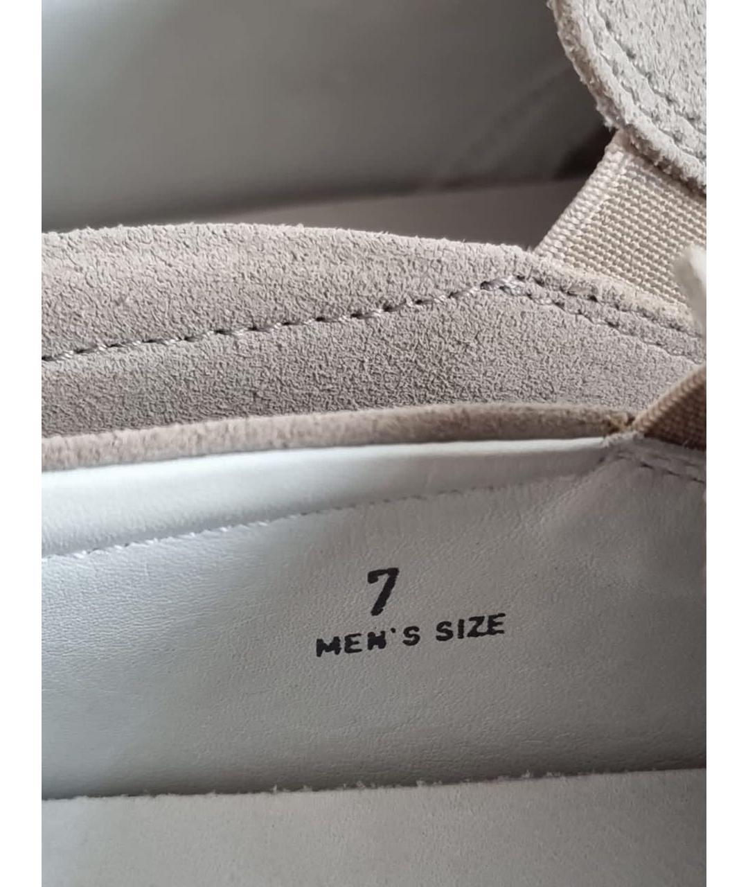 TOD'S Бежевые замшевые высокие кроссовки / кеды, фото 7