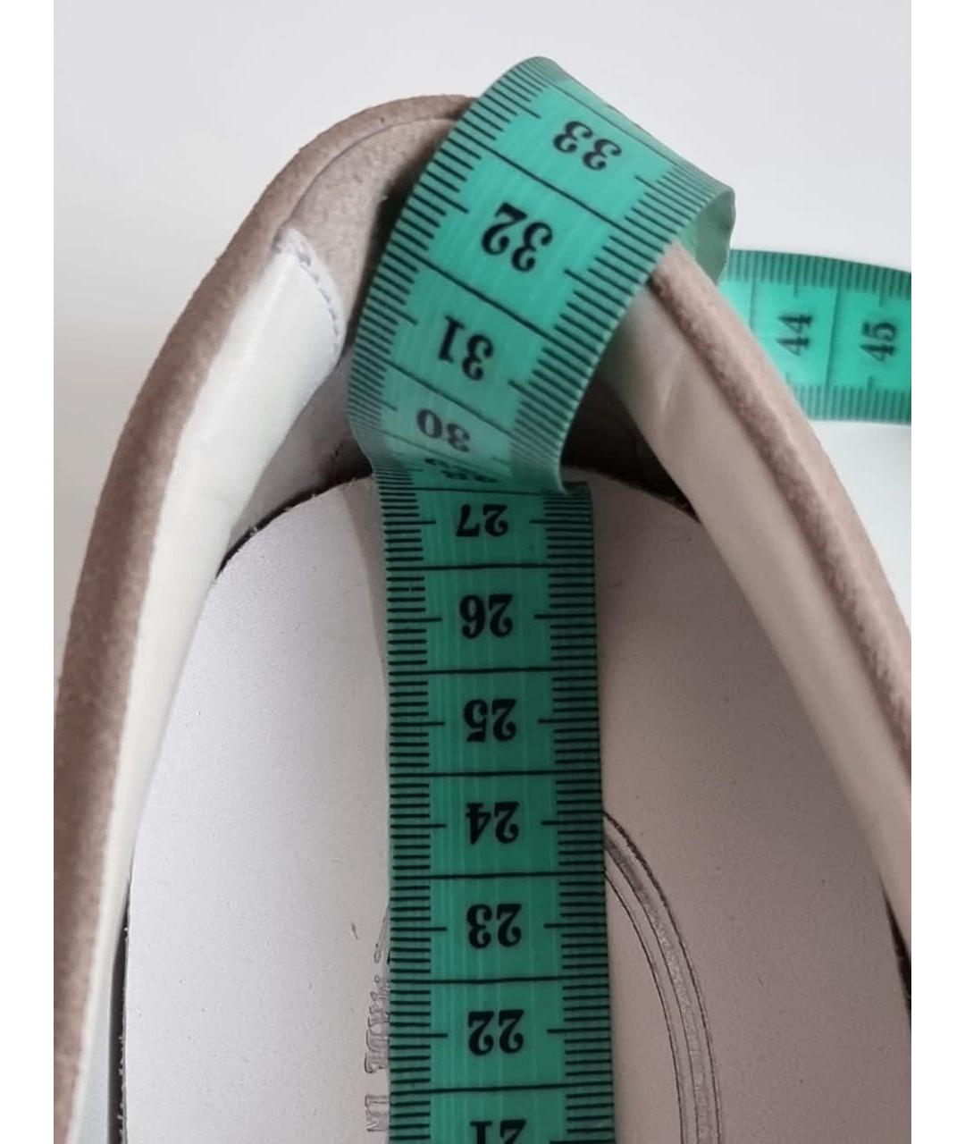 TOD'S Бежевые замшевые высокие кроссовки / кеды, фото 5