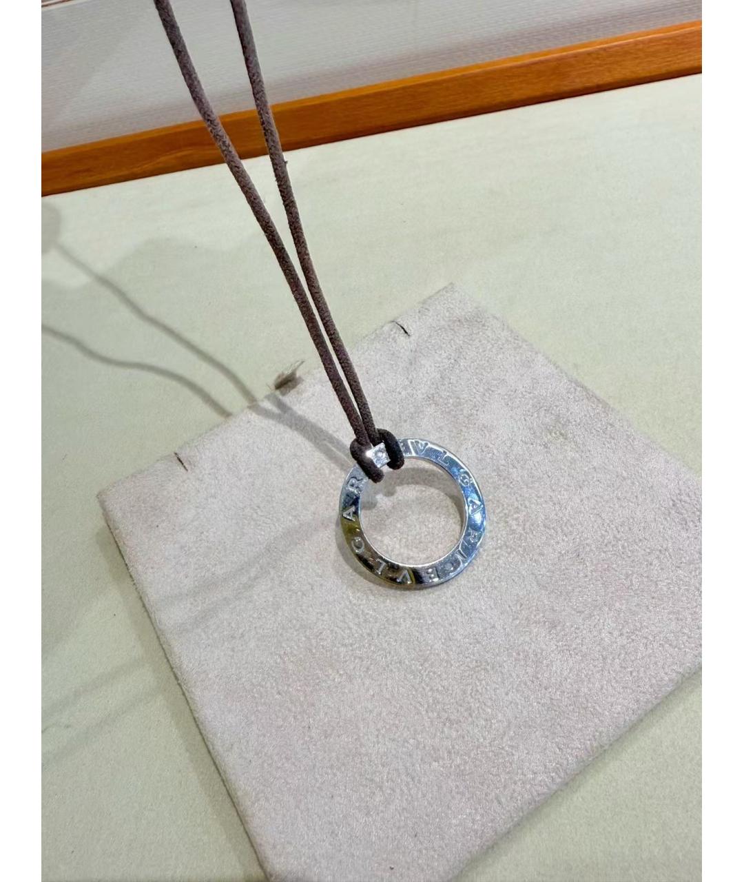 BVLGARI Серебряная подвеска из белого золота, фото 3